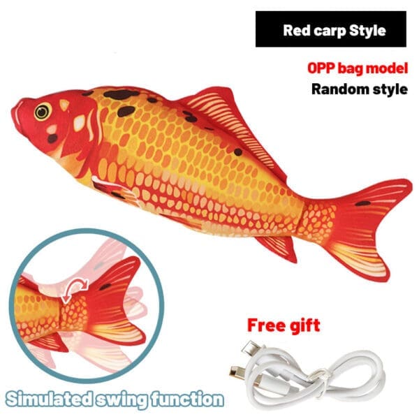 Floppy Wagging Fish USB Charging Simulation Cat Toy Various Types - Image 2