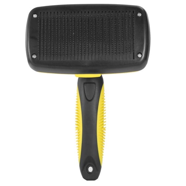 Self Cleaning Slicker Brush Yellow