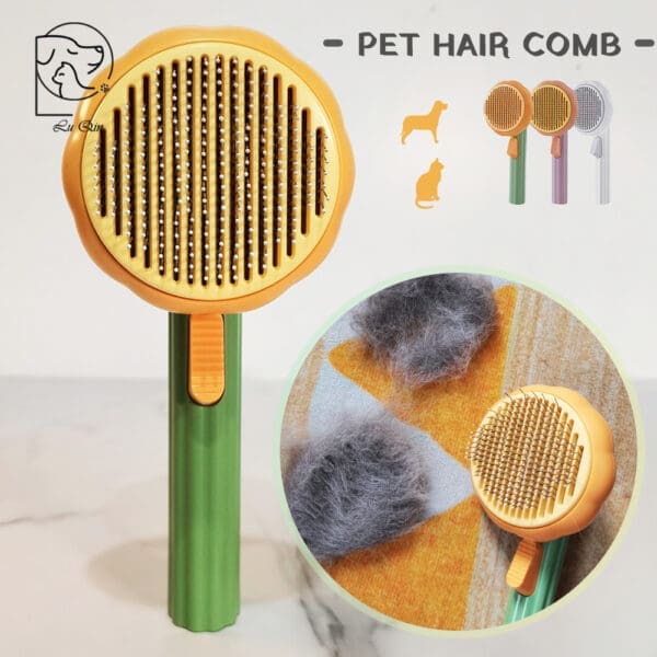 Cat Grooming Pumpkin Comb Various Colors