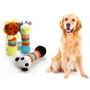 Funny Lion Giraffe Panda Shape Dog Toys