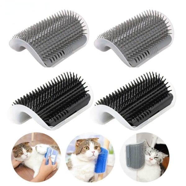 Cat Brush Corner Comb Various Colors - BLUE