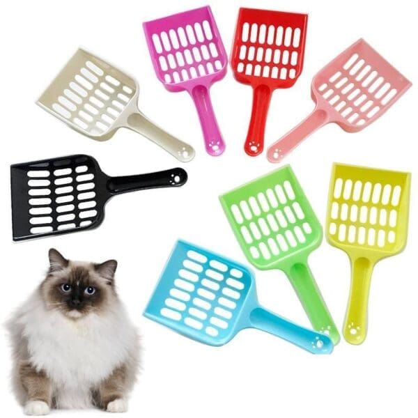 Cat Litter Scoop Red Blue Orange Green - BLUE