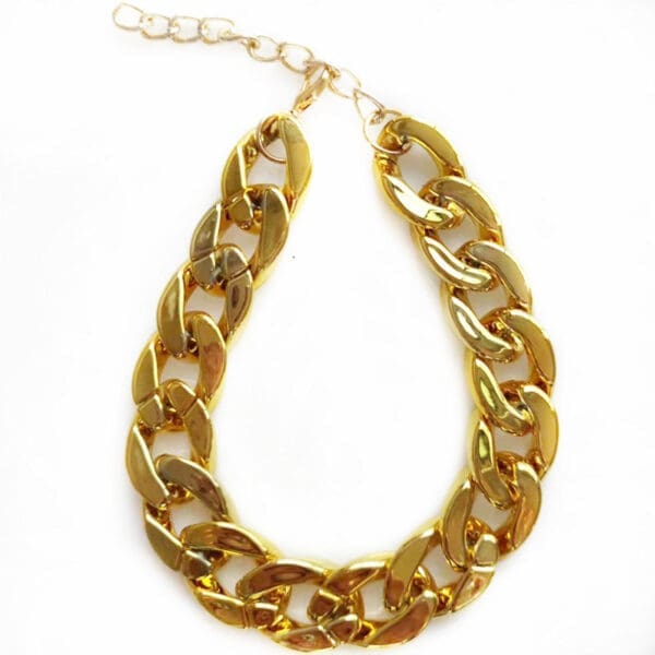 Pet Gold Collar Dog Chain 35cm 26cm 45cm Golden Silvery - Golden 35cm necklace7cm adjustment chain