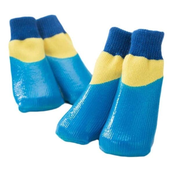 Dog Knitted Socks Blue Default