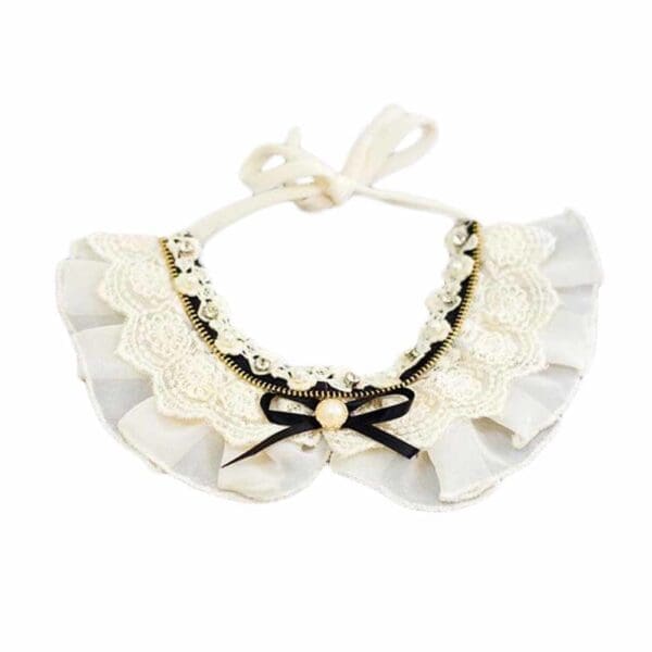 Rhinestone Retro Lace Collar Default