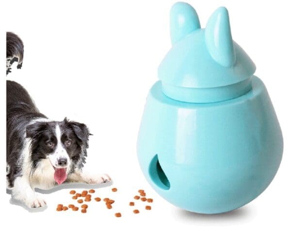 Bite Resistant Tumbler Food Leaking Dog Toy Various Colors - BLUE