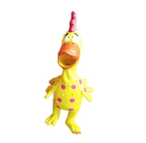 Sing Chicken Dog Chew Sound Toy Various Colors - Yellow