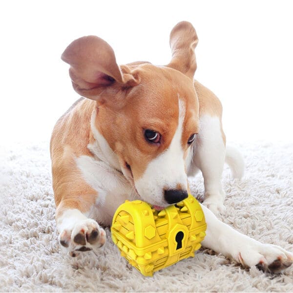 Pet Dog Toothbrush Chew Toys Yellow