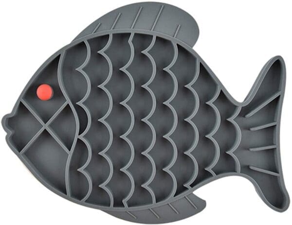 Anti-Choke Slow Eating Pet Dish Various Colors - Gray