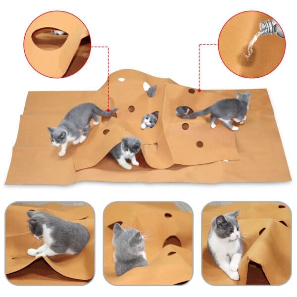 Pet Tunnel Mat Brown