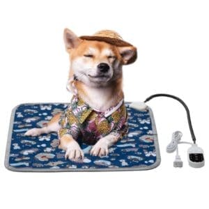 Waterproof Electric Pet Heating Pad Blue Gray S L - BLUE small