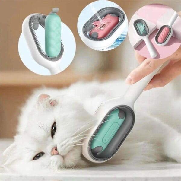 Cat Hair Brush With Water Pink Blue Various Options