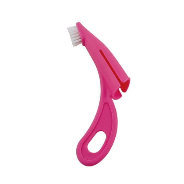 Puppy Finger Toothbrush for Dental Care white, pink - Image 2