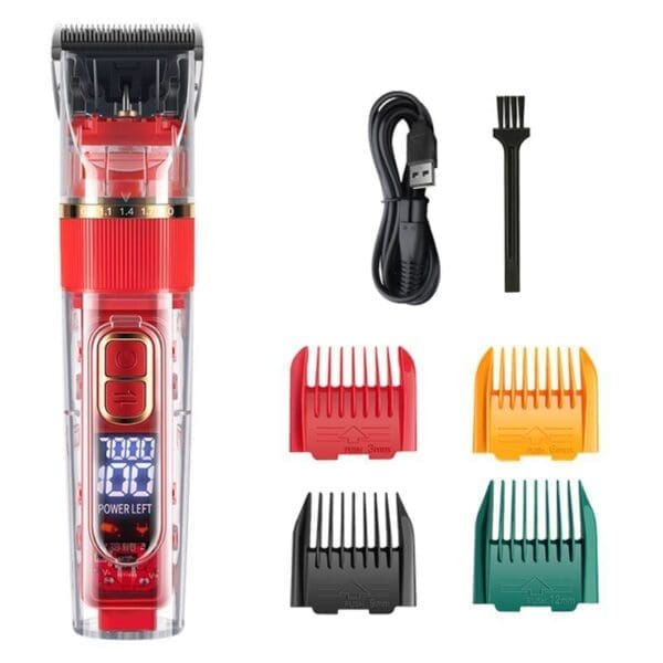 Dog Hair Clippers Set Low Noise Green Red Standard Set Version - Red Standard Version