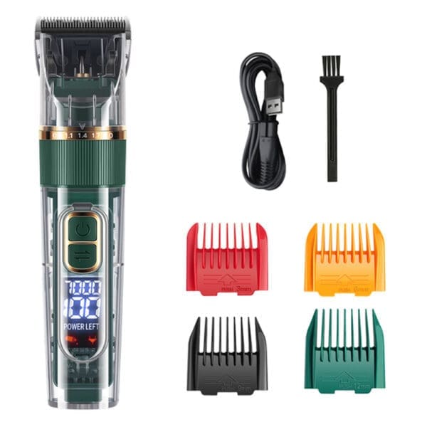 Dog Hair Clippers Set Low Noise Green Red Standard Set Version - Green Standard Version