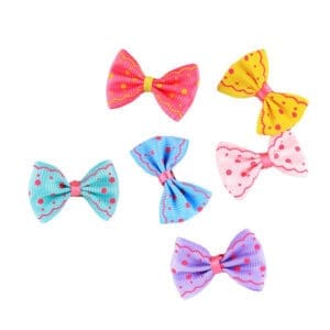 4pcs Pet Hairpins Red