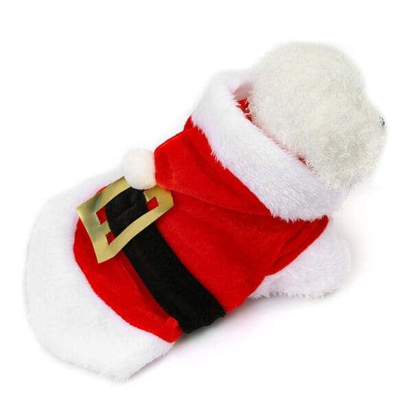 Christmas Pet Clothes Santa Claus Dog Hoodie Red - Red S