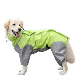 All Sizes Dog Raincoat Pink Blue Red Lemon Yellow Fluorescent Green - Pink 30