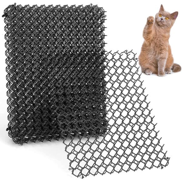 Cat Scat Mat with Spikes Black