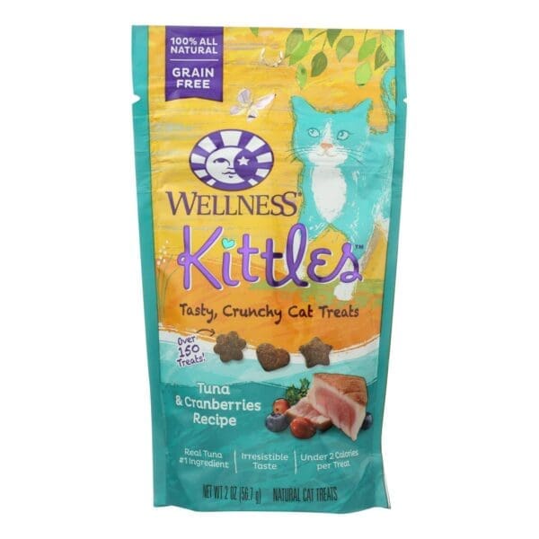 Wellness Pet Cat Treat Kittles Tuna and Cranberry