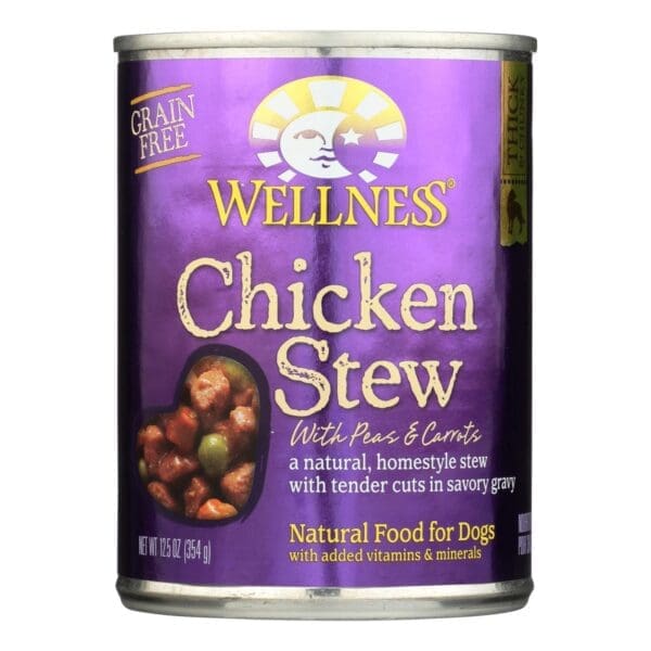 Wellness Pet Dog Food Chicken With Peas And Carrots