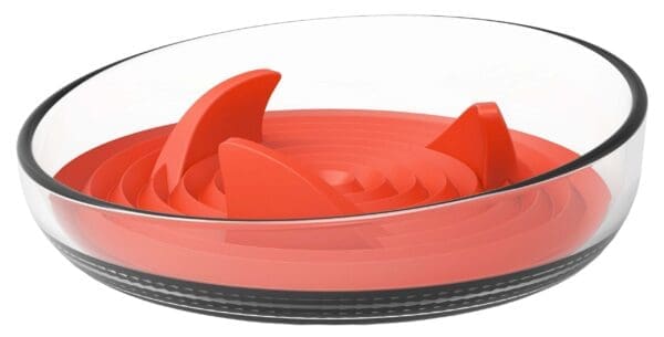 Pet Life 'Cirlicue' Slow Feeding Pet Bowl Blue, Black, Pink, Orange - Image 4