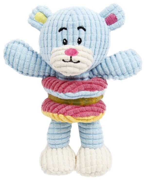 Pet Life Hugga-Bear Puppy Dog Toy Light Blue Brown