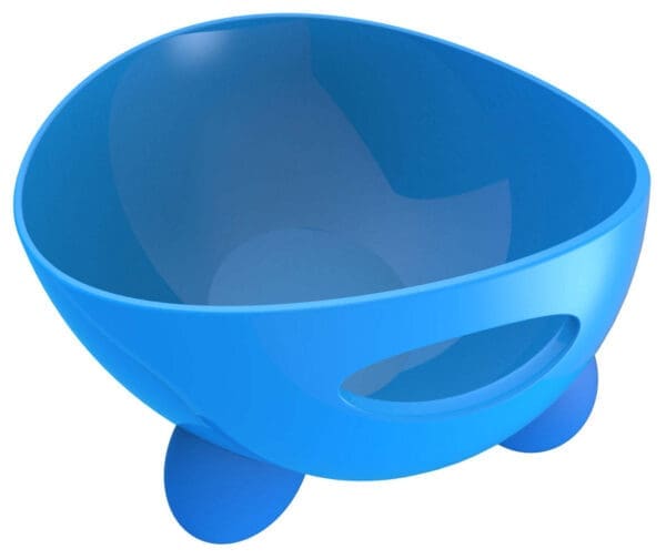 Modero' Modern Tilted Dog Bowl Yellow, Green, Blue - Image 3