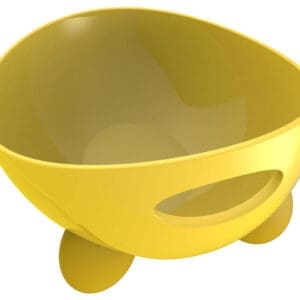 Modero Modern Tilted Dog Bowl Yellow Green Blue - Yellow