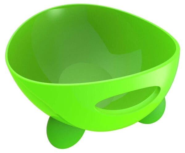 Modero Modern Tilted Dog Bowl Yellow Green Blue - Green