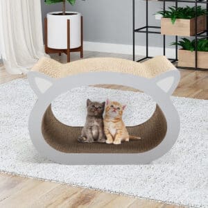 Cat Scratcher Cat Toy Corrugated Cardboard Wood Color