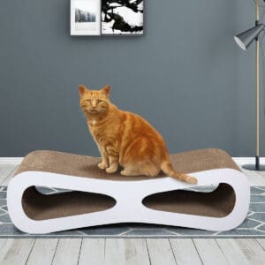 Cat-eyed Cat Scratcher and Lounge Original Wood