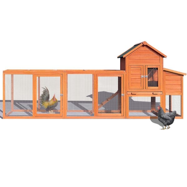 Large Wooden Chicken Coop Natural