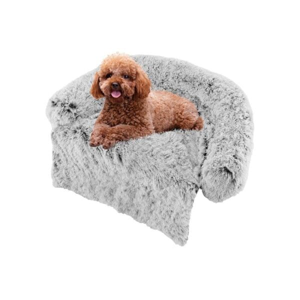 Plush Calming Dog Couch Bed Various Styles S M