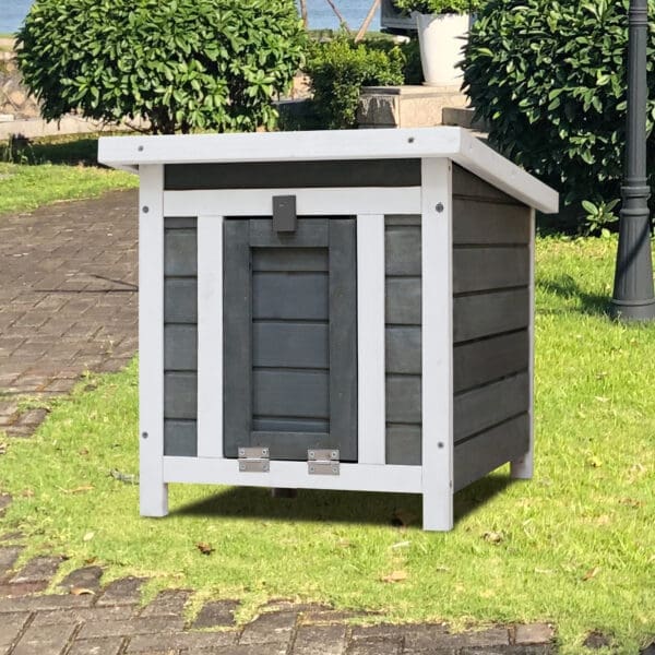 Weatherproof Rabbit Hutch Gray