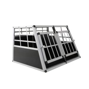 Double Doors Pet Car Transport Cage As Picture