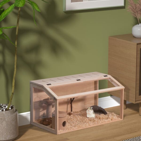 Wooden Hamster Cage As Picture