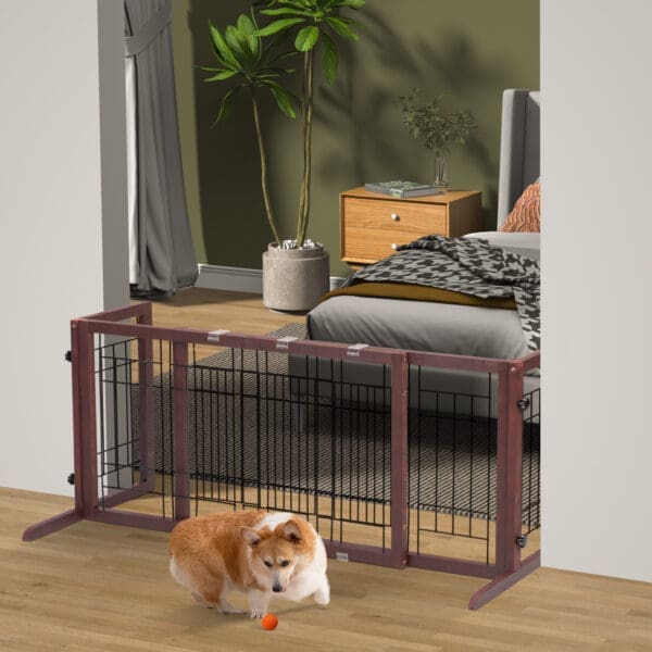 Adjustable Wooden Pet Gate