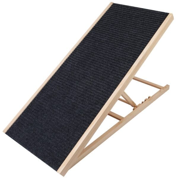 Foldable Wooden Dog Ramp Non Slip Adjustable L S - L