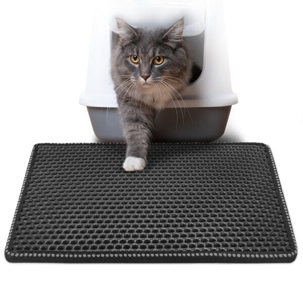 Cat Litter Mat Black