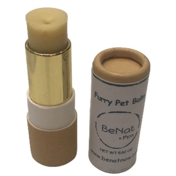 BeNat Pets Furry Pet Balm 0.9 oz Low waste tube Reusable case - Low waste tube