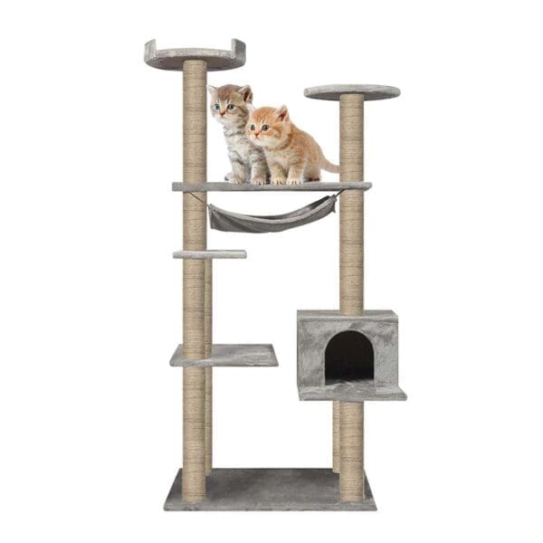 Multi-Scratcher Scratching Post Grey