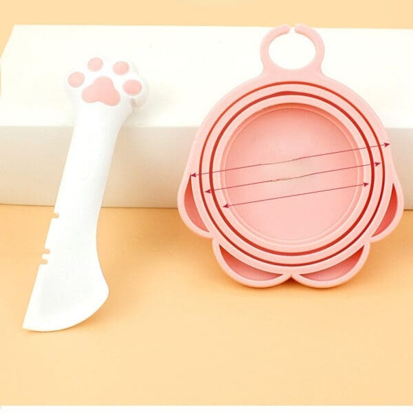 2pc Pet Food Spoon with Silicone Covers Grey