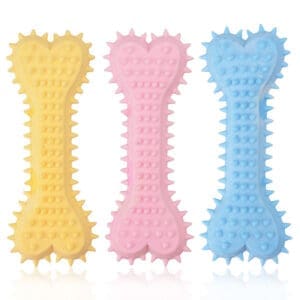 2pcs Yellow Dog Grinding Toys