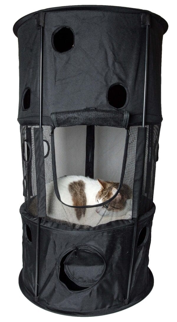 Climbertree Circular Pet Cat House Black