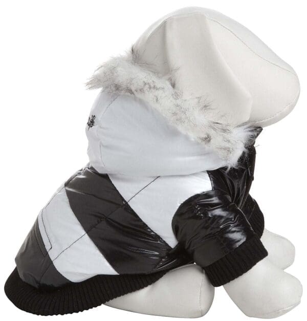 Fashion Striped Pet Parka Coat X-Small