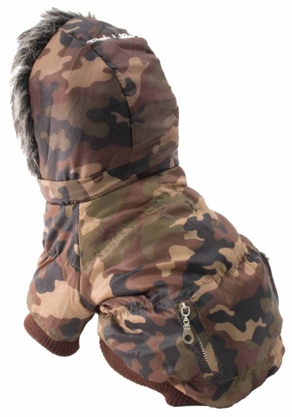 Metallic Fashion Pet Parka Coat Small