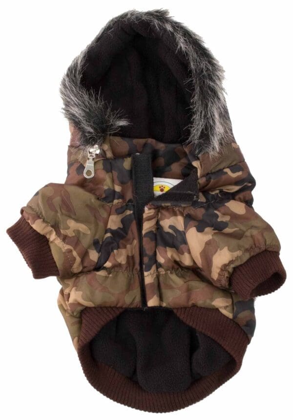 Metallic Fashion Pet Parka Coat Small