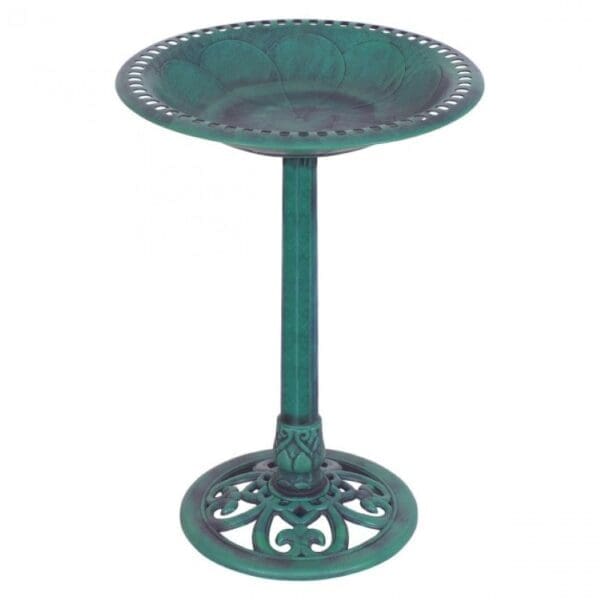 Outdoor Garden Bird Bath Feeder Green