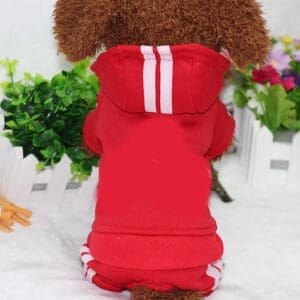 Pet Four-Legged Clothes Red XL